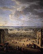John Martin The Stables Viewed from the Chateau at Versailles oil painting artist